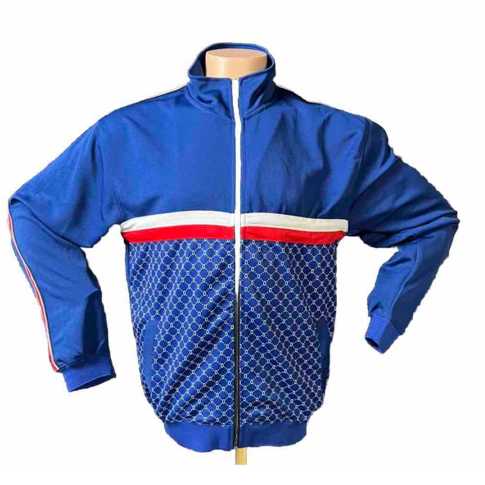 Men’s Running Jacket Track 2XL Focus Clothing Blue Red